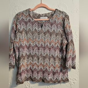 Alfred Dunner Women's Textured Sweater Large Petite